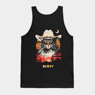 Cat Cowboy Adventures Paw-some Tank Top